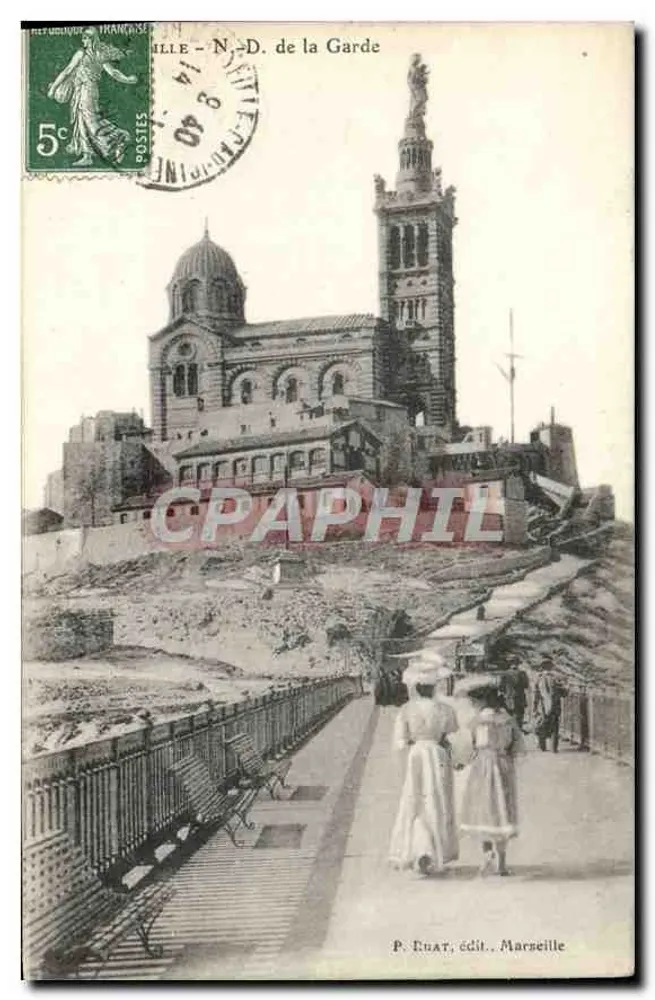 Marseille - Nossa Senhora da Guarda — P. Euan, editor, Marselha - Frente