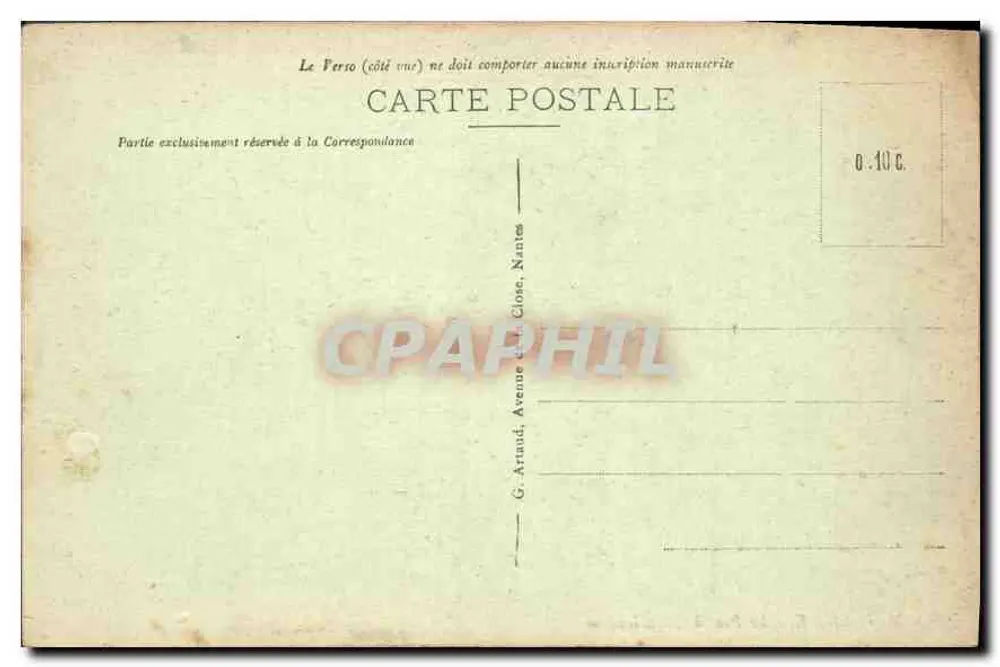 Marselha — O Ponte de Tronidorador — G. Arraud, Nantes - Verso