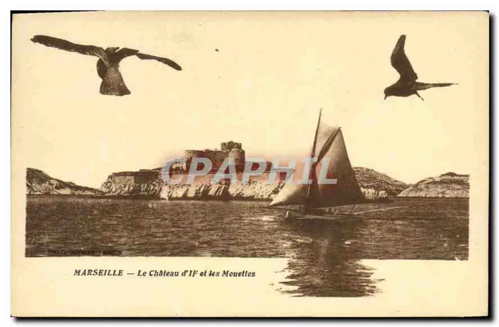 Marselha — O Castelo de If e as Garças — Bino & Cie, Marcon - Frente