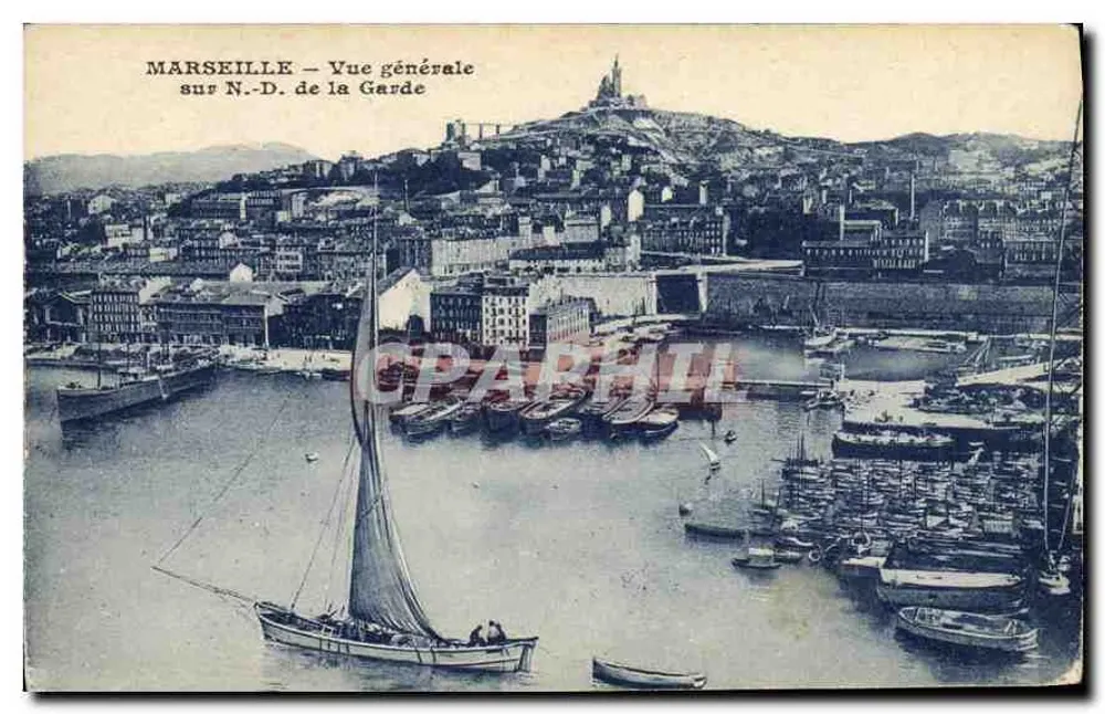 Marseille — Allgemeiner Blick über N.-D. de la Garde - Vorderseite