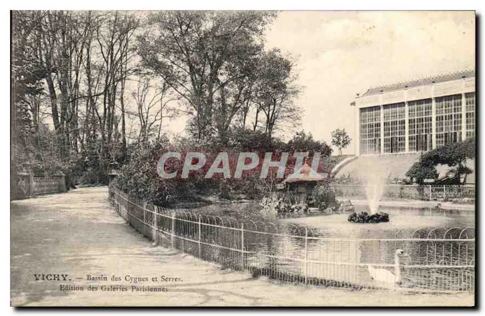 Vichy — Bassin der Schwäne und Gewächshäuser — Edition des Galeries Parisiennes - Vorderseite