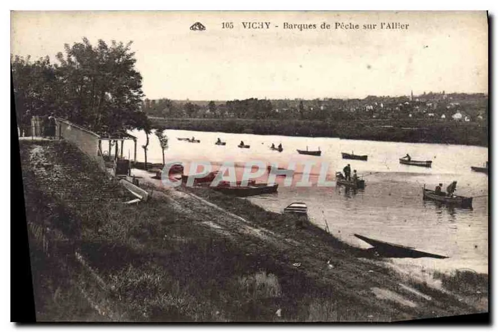 Vichy — Barcos de Pesca no Allier — Vichy-Graphique, n° 105 - Frente
