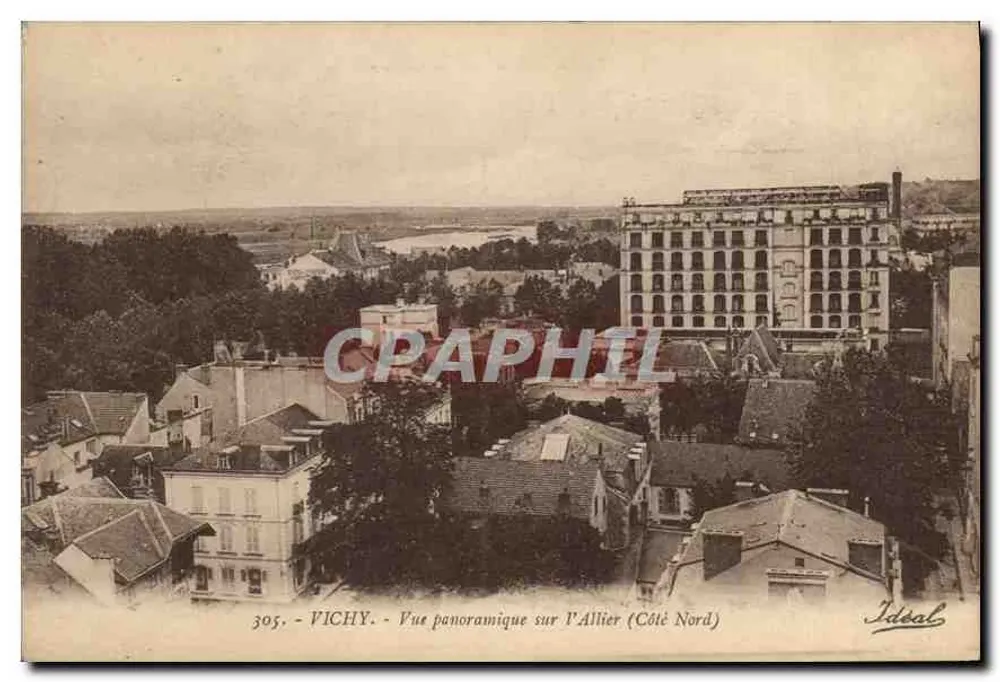 Vichy - Panoramablick auf die Allier (Nordseite) — Ideal, n° 305 - Vorderseite