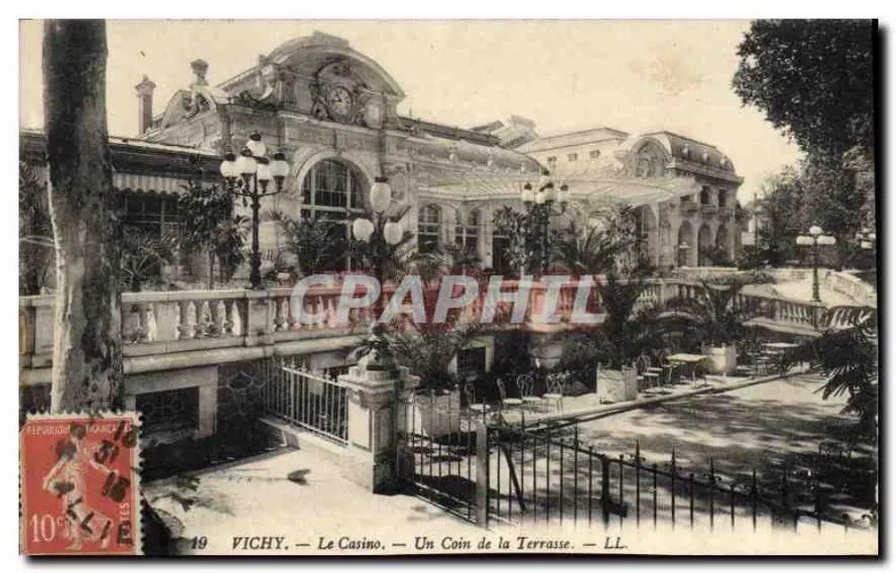 Vichy — Das Casino — Ein Eckchen der Terrasse — LL. - Vorderseite