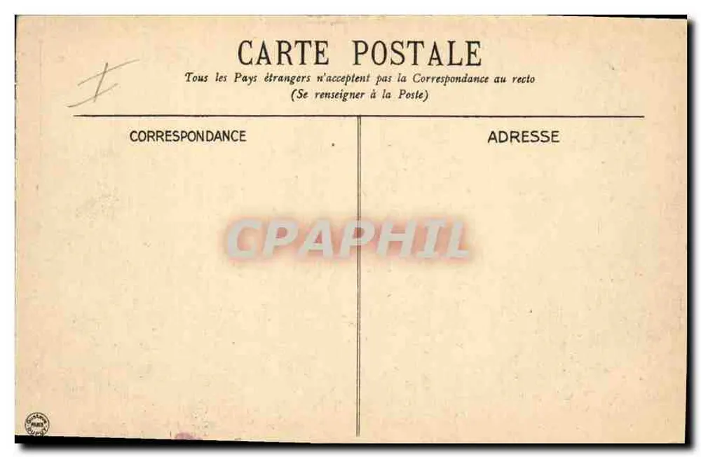 Vichy — Militärkrankenhaus — G.D. - Rückseite