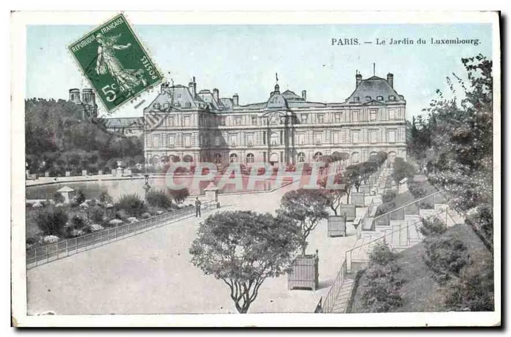 PARIS — O Jardim do Luxembourg — J.C. Paris - Frente