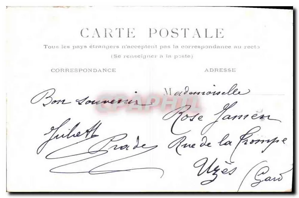 PARIS - Praça da Bastilha — coluna da Bastilha com estátua de anjo — editor desconhecido - Verso