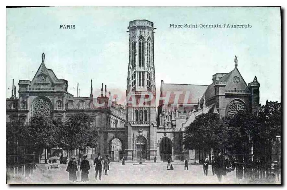 Praça Saint-Germain-l'Auxerrois — Paris — editor não identificado - Frente
