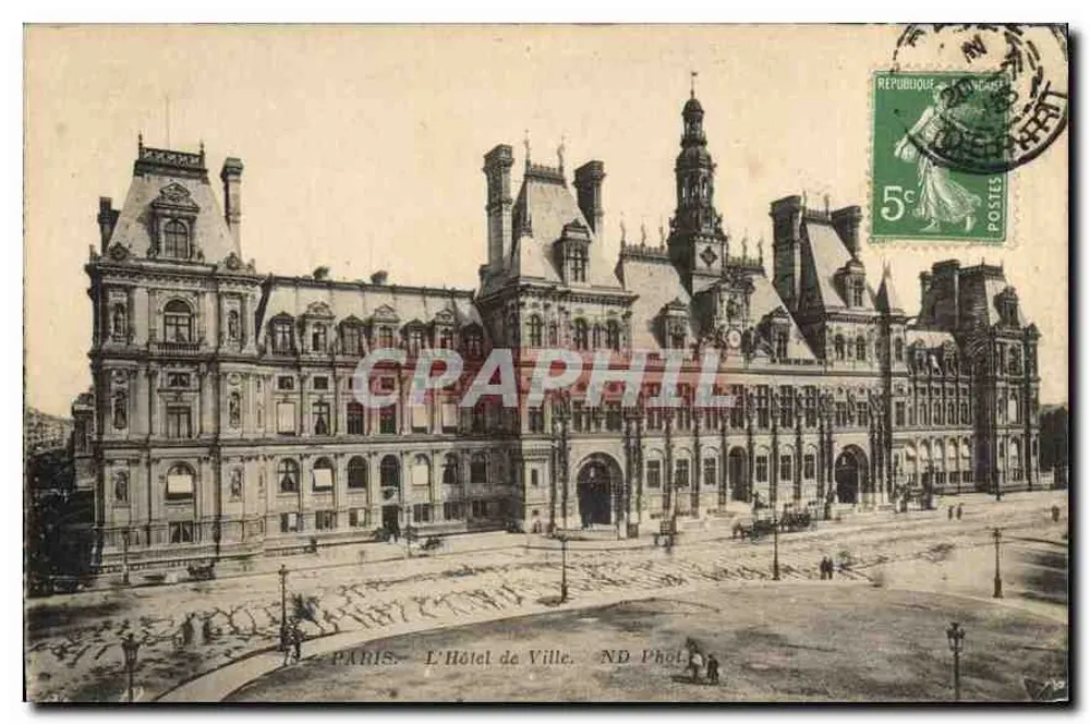 Parijs — Het Stadhuis — ND Phot - Voorkant