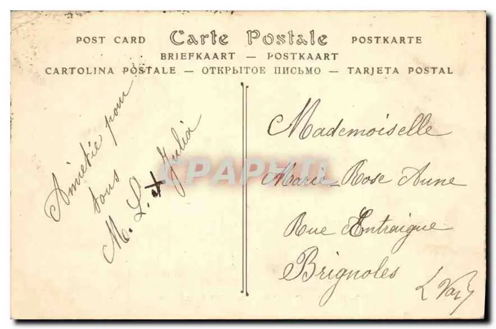Parijs — Het Stadhuis — ND Phot - Achterkant