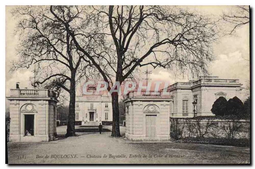 Bois de Boulogne — Schloss Bagatelle, Eingang zur Cour d'Honneur - Vorderseite