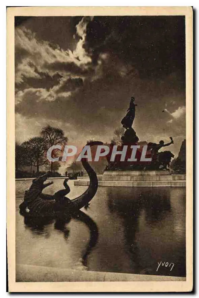 Bassin der Place de la Nation — Paris — Edition d'Art YVON, Paris - Vorderseite