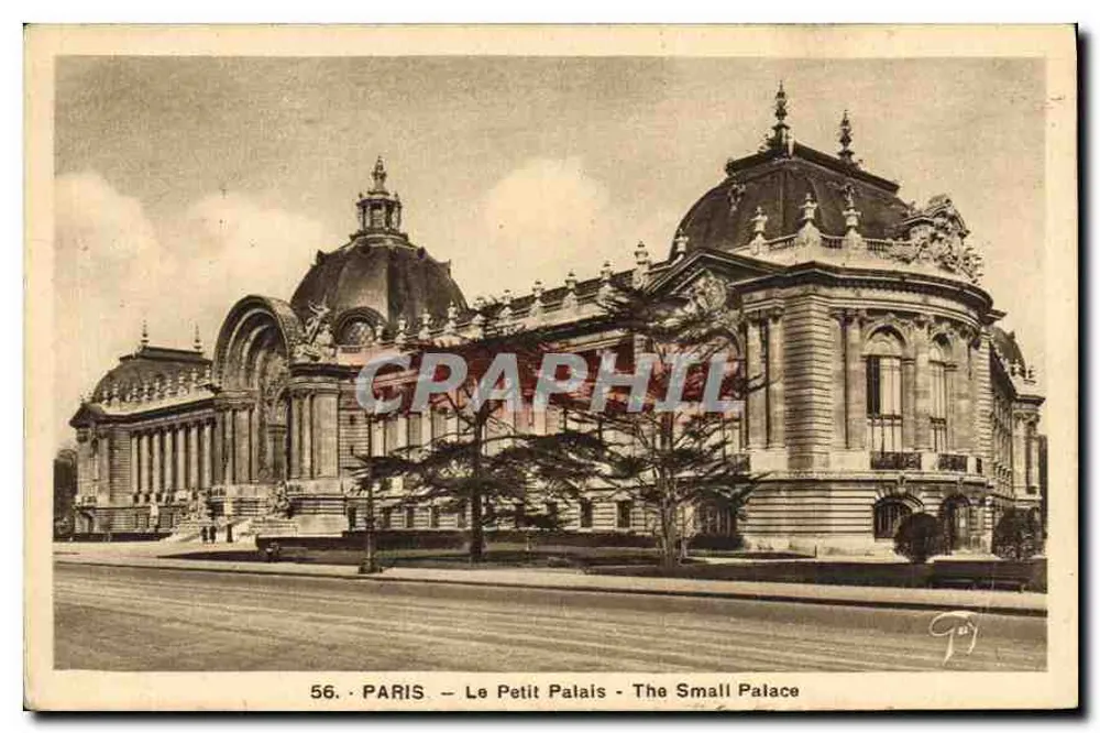 PARIS — O Petit Palais — The Small Palace — Graphphil, n°56 - Frente