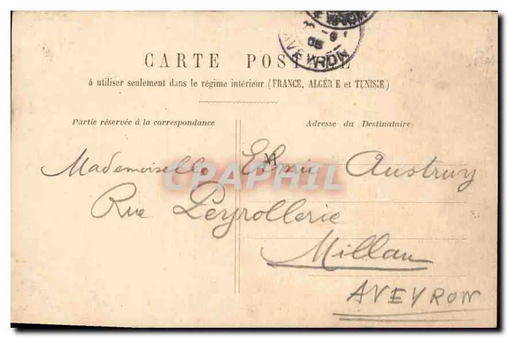 Monumento de Gambetta — Paris — editor desconhecido, n° 26 - Verso