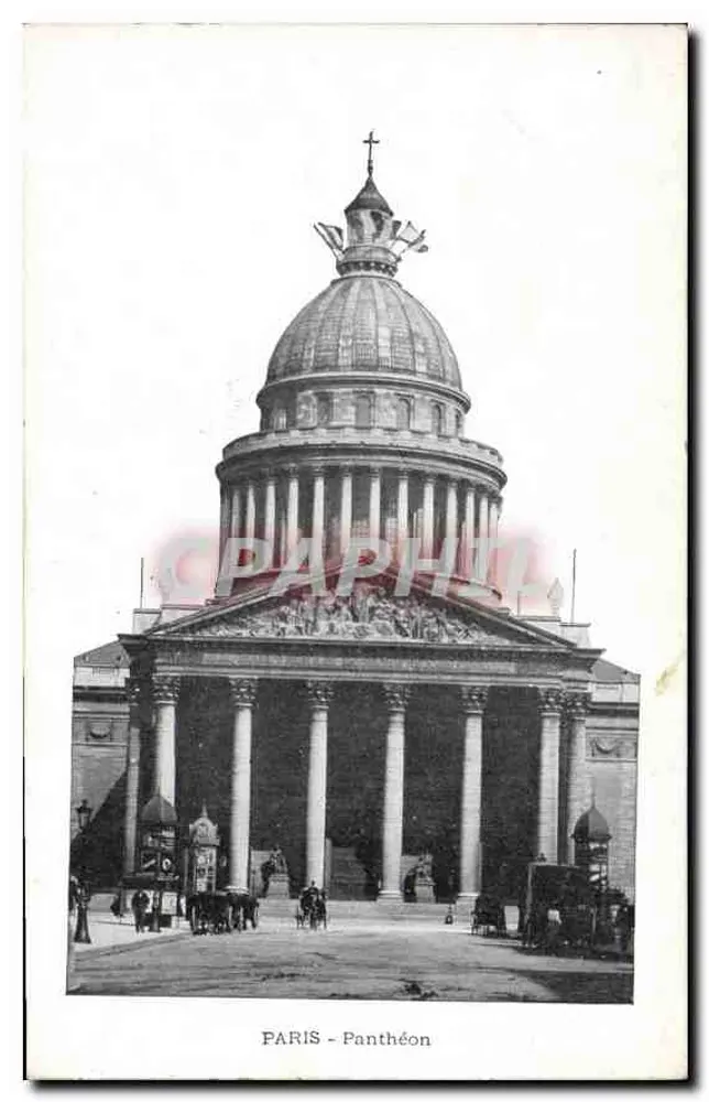 PARIS - Panteão — vista frontal com colunata e domo — número de série não visível - Frente