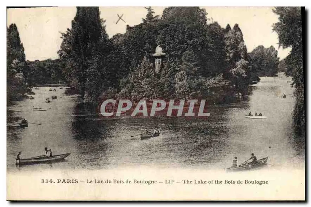 Paris — Der See im Bois de Boulogne — LIP — Der See im Bois de Boulogne - Vorderseite