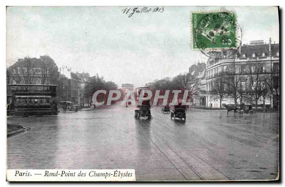 Paris — Rotunda dos Campos-Élisée — editor não visível - Frente