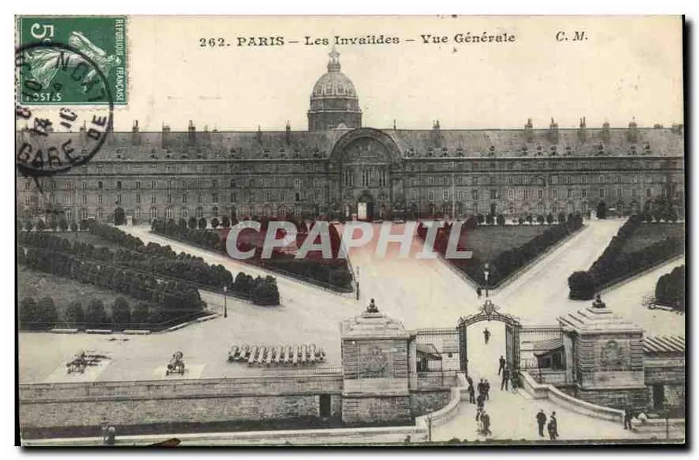 Paris — Les Invalides — Vue Générale — C.M. n°262 - Frente