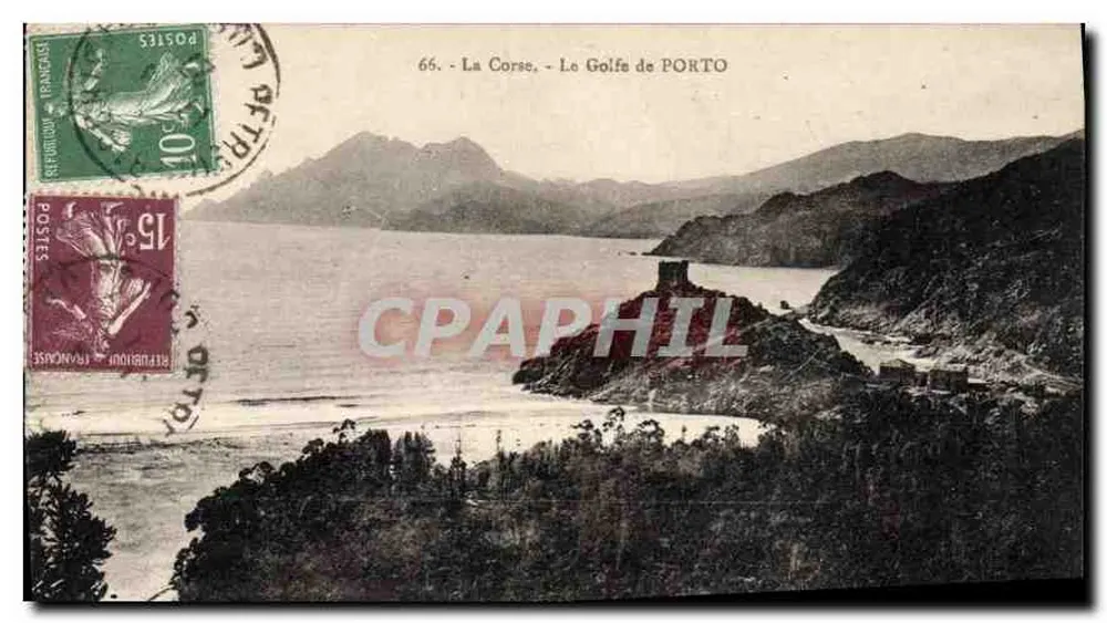A Corse - O Golfo de PORTO — Carte postale n°66, editada por Cartes 'La Cigogne' - Frente