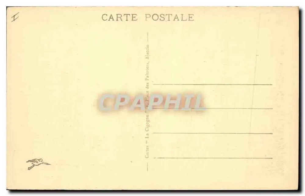 Der Golf von Porto — Ansicht vom Calanches — Cartes des Palmiers, Ajaccio - Rückseite
