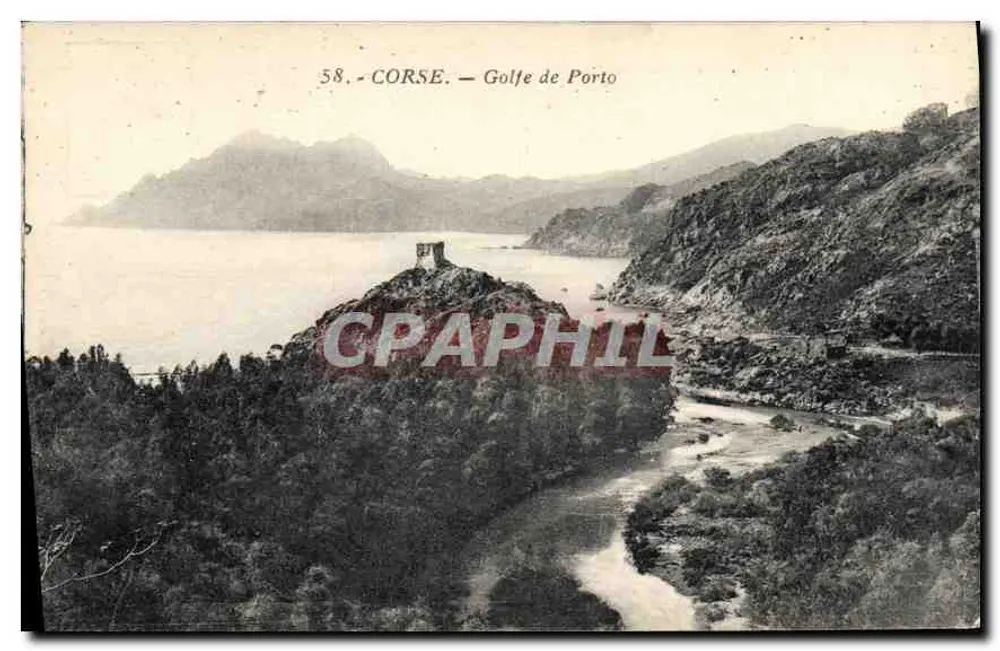 Córsega — Golfo de Porto — A. Tomasi, Editor de Arte, Ajaccio - Frente