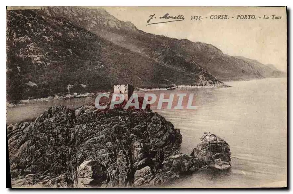 Corsica - Porto - La Torre — J. Moretta, n° 3175 - Recto