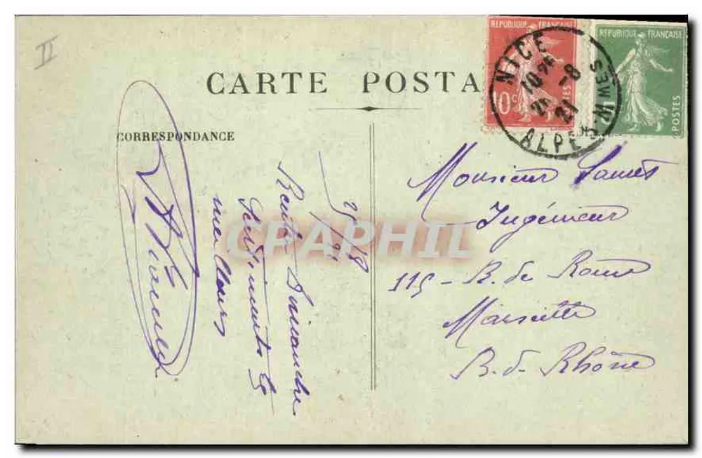 A Corse - Golfe de PORTO — editor AD, n° 66 - Verso