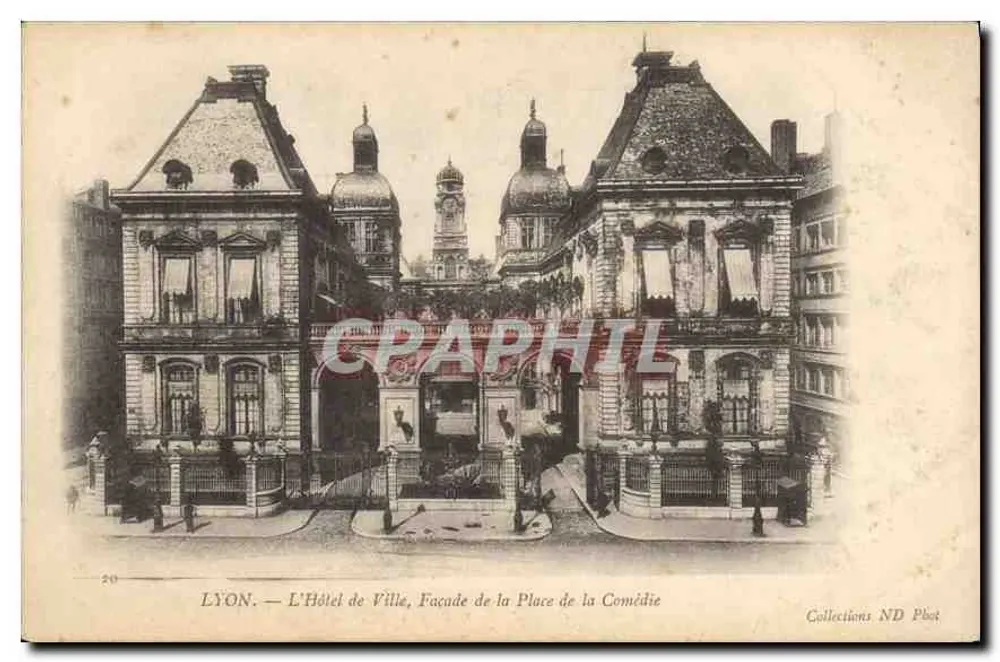 LYON — Das Rathaus, Fassade der Place de la Comédie — Collections ND Phot - Vorderseite