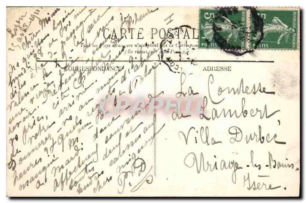 LYON — Fontaine Bartholdi — Editora: C. P. A. (n° 20) - Verso