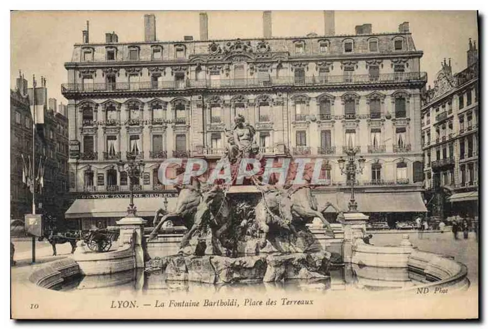LYON — La Fontaine Bartoldi, Place des Terreaux — ND Phot - Vorderseite