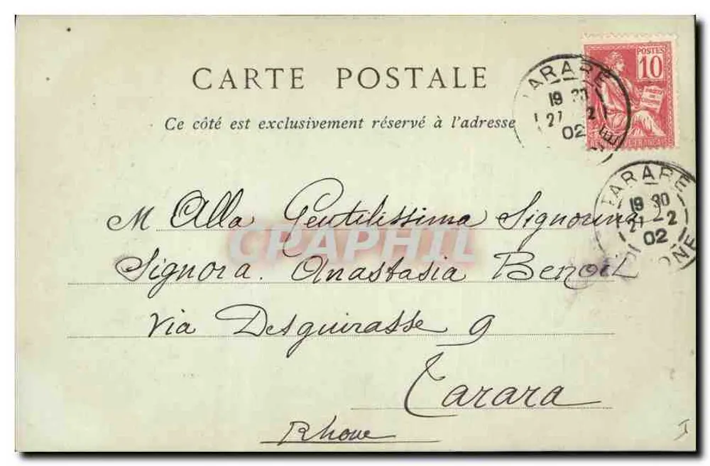 Lyon — Fontäne Bartholdi, Place des Terreaux — ND Phot - Rückseite