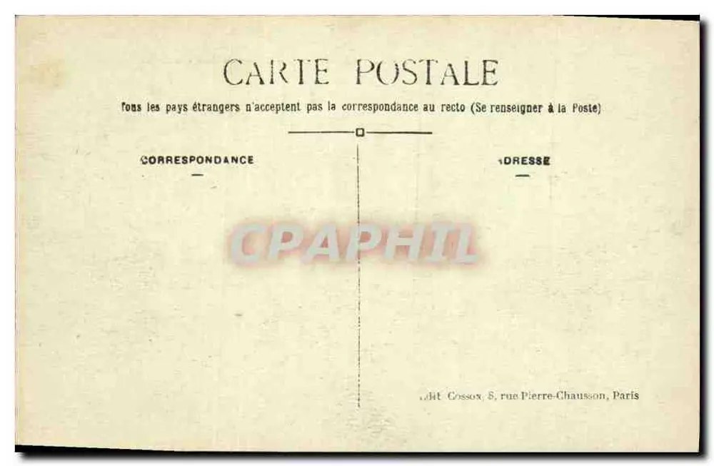 Paris — A Praça da Concórdia — C.M. n°246 - Verso