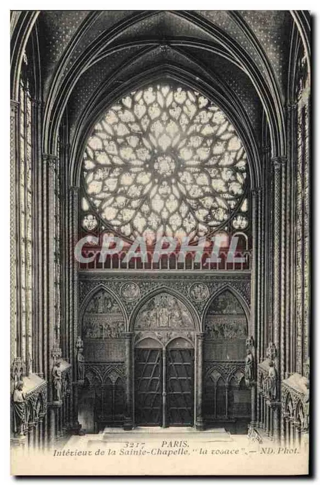 Innenansicht der Sainte-Chapelle, "die Rose" — ND. Fotografie — Graphil, n° 3217 - Vorderseite
