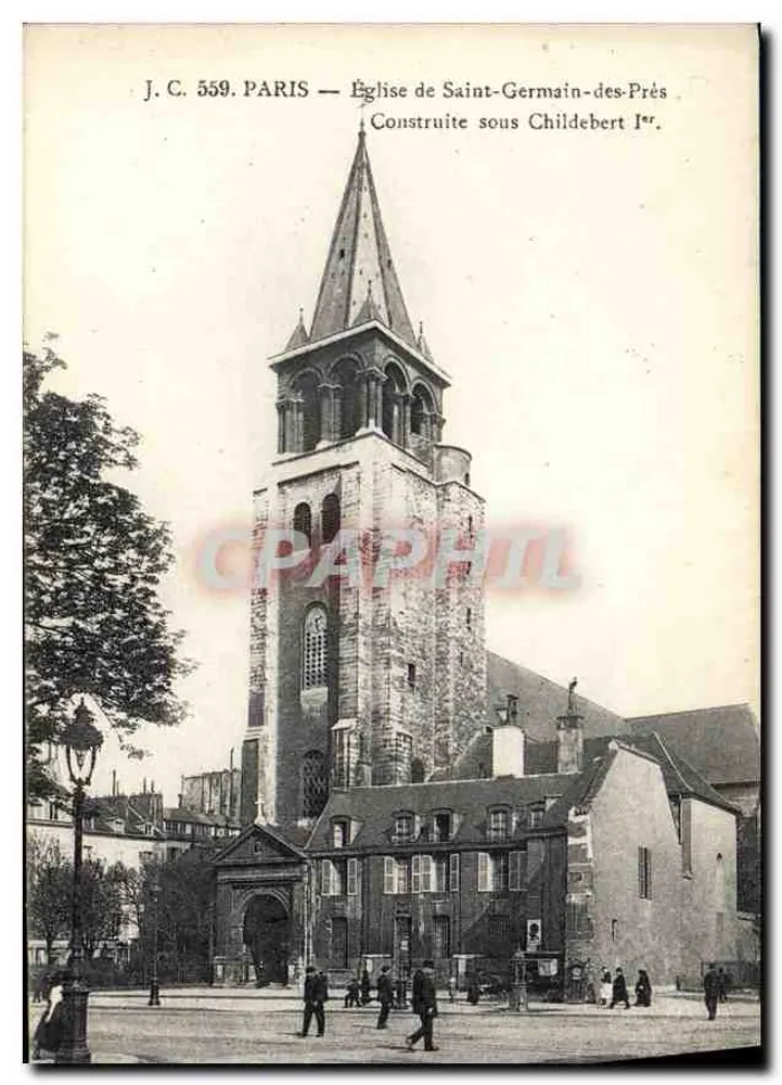 Kirche Saint-Germain-des-Prés — Errichtet unter Childebert I — J.C. 559, Paris - Vorderseite