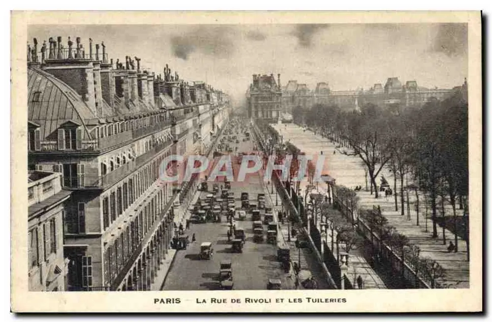 Paris — La Rue de Rivoli und die Tuileries - Vorderseite