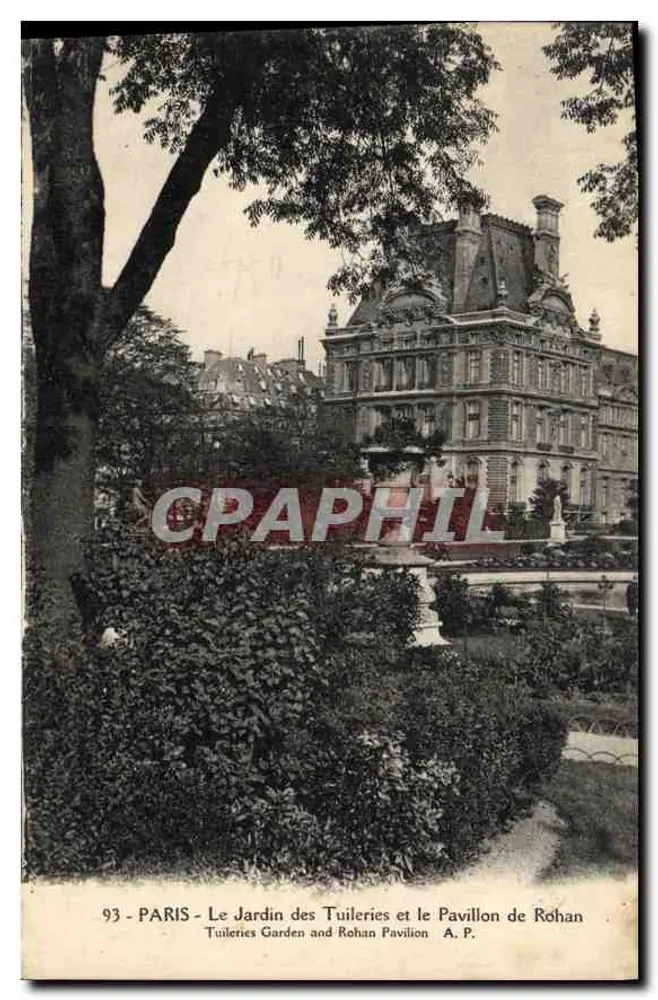 PARIS - Der Tuileries-Garten und das Pavillon de Rohan — A.P. n°93 - Vorderseite