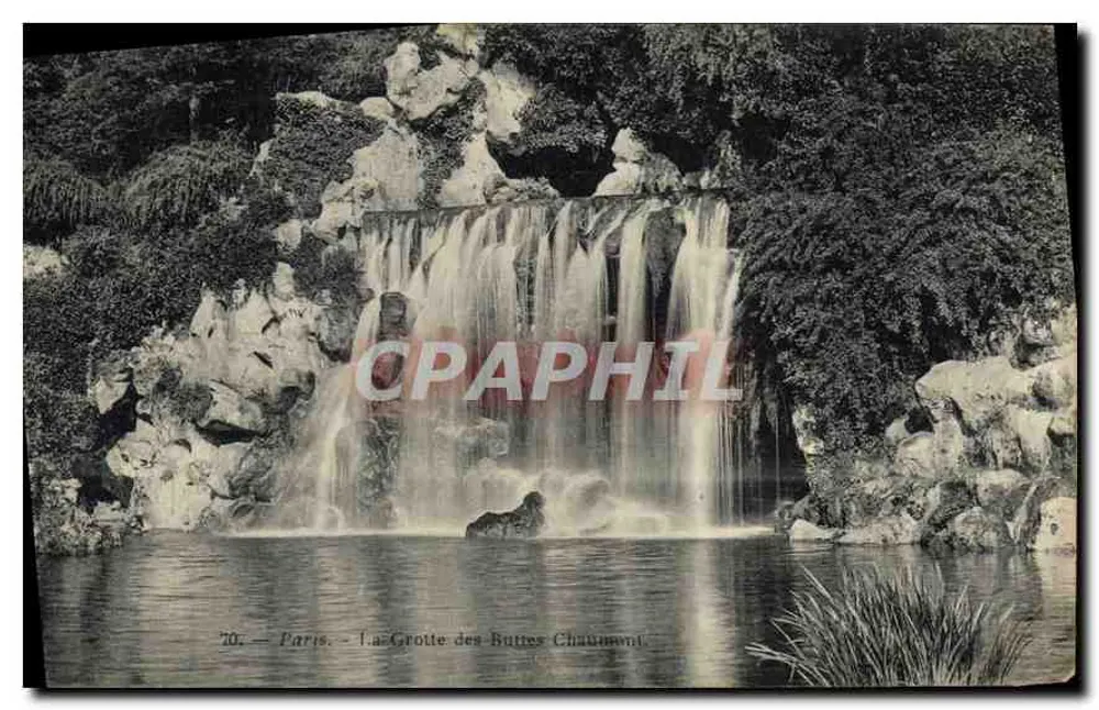 Parigi — La Grotta delle Buttes Chaumont — C. P. A. n° 70 - Recto