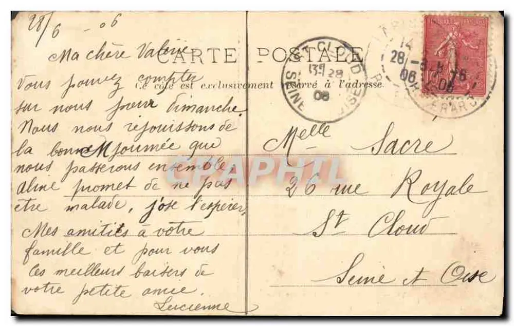 Parigi — La Grotta delle Buttes Chaumont — C. P. A. n° 70 - Verso