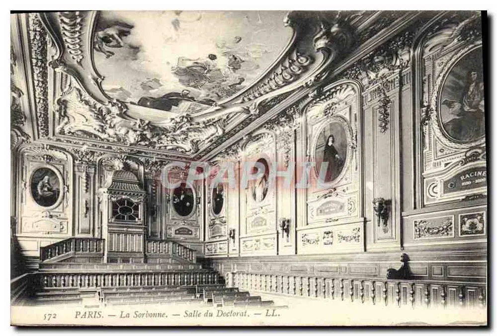 Paris — La Sorbonne — Doctorats-Saal — LL. — n° 572 - Vorderseite