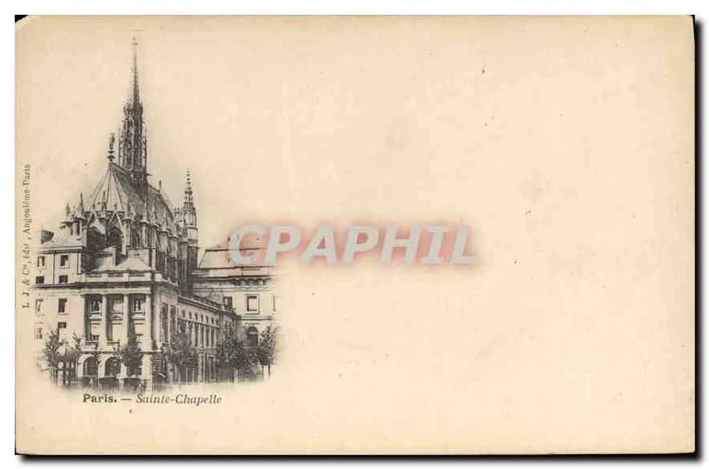 Paris — Santa-Chapelle — J. & C. Angophton, Paris - Frente