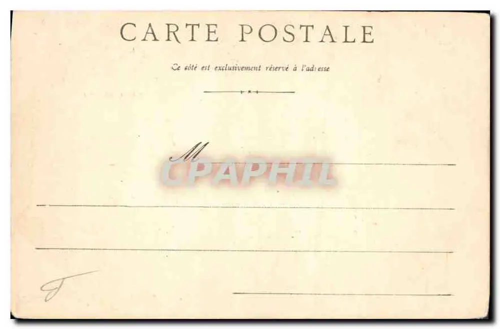 Paris — La Couclergerie - Verso