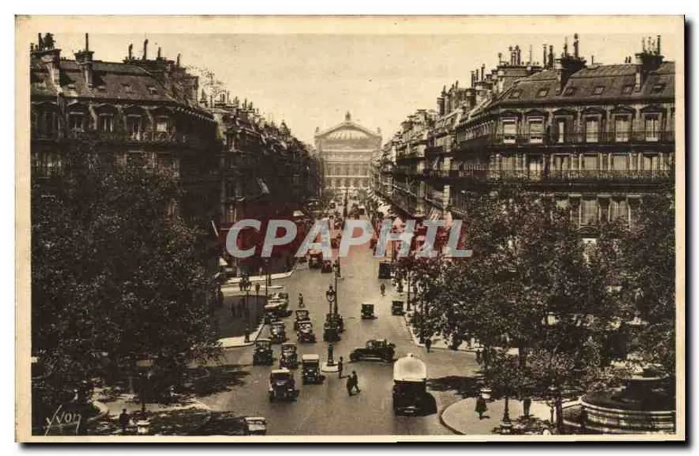 Paris — Avenida da Ópera — Éd. Yvon, n° 90 - Frente
