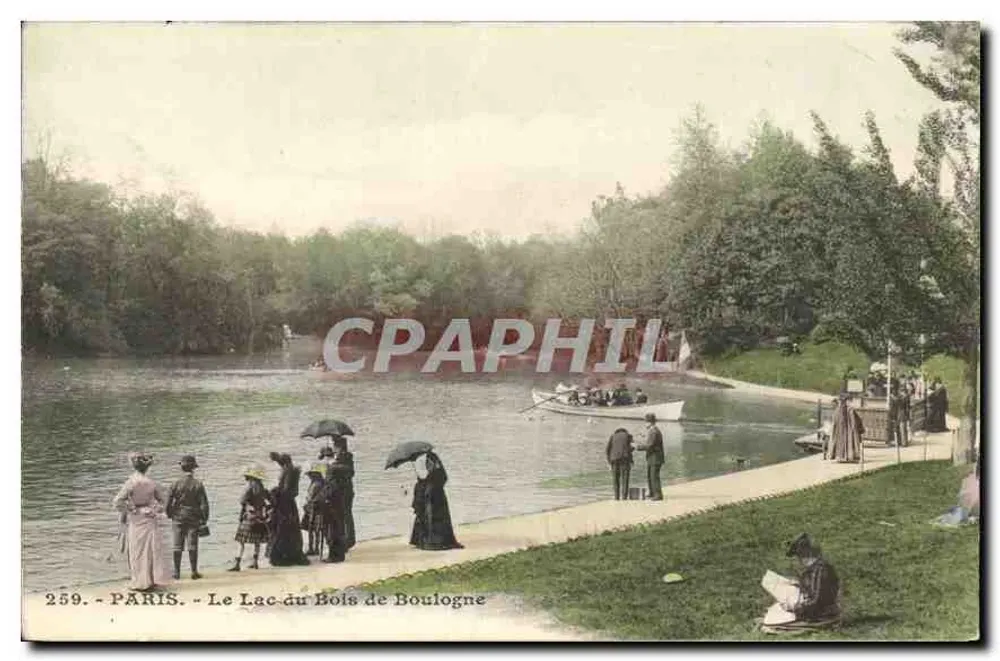 Paris — Der See im Bois de Boulogne — anonymer Verlag, Nr. 259 - Vorderseite