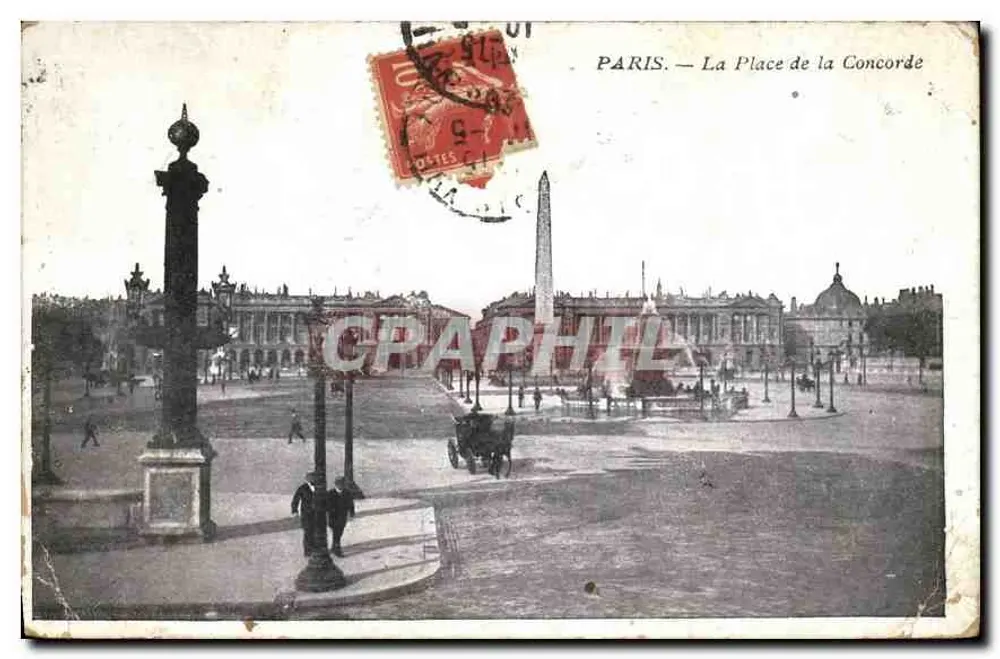 PARIS — A Praça da Concórdia — editor não visível - Frente