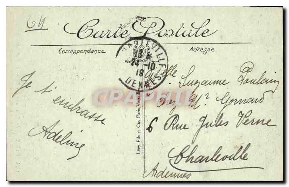 Paris — Die Seine aus den Türmen der Notre-Dame gesehen — LL, n° 1184 - Rückseite