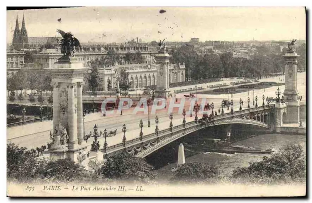 PARIS — O Pont Alexandre III — LL. — n° 873 - Frente