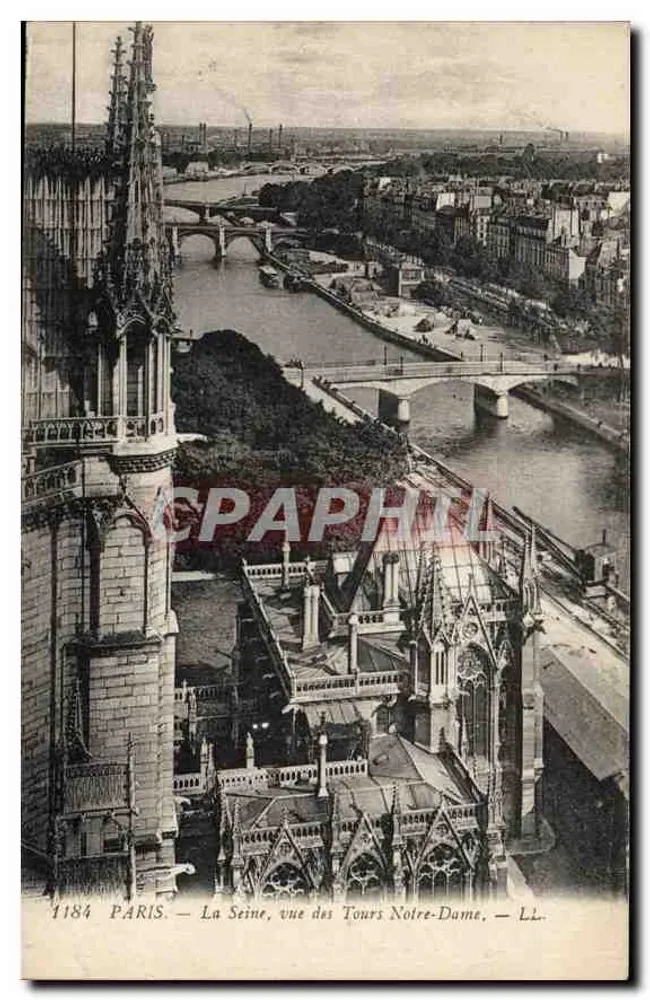 Paris — Die Seine vom Turm der Notre-Dame aus gesehen — LL. — n° 1184 - Vorderseite