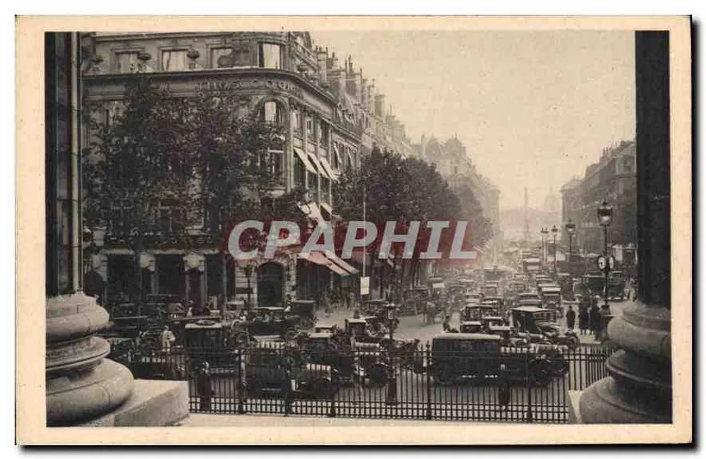 Ansicht der Rue Royale in Paris — Verlag: La Rue Royale du Péristyle de la Madeleine, n°58 - Vorderseite
