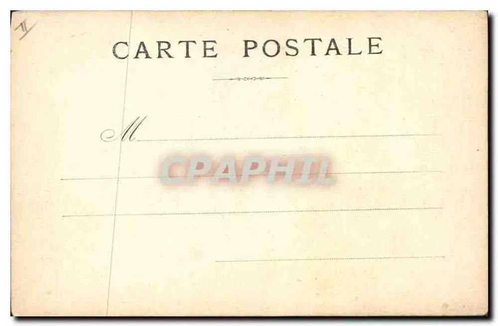 París — La Fuente de Jean Goujon, sobre el antiguo emplazamiento de la iglesia de los Inocentes — texto impreso - Reverso