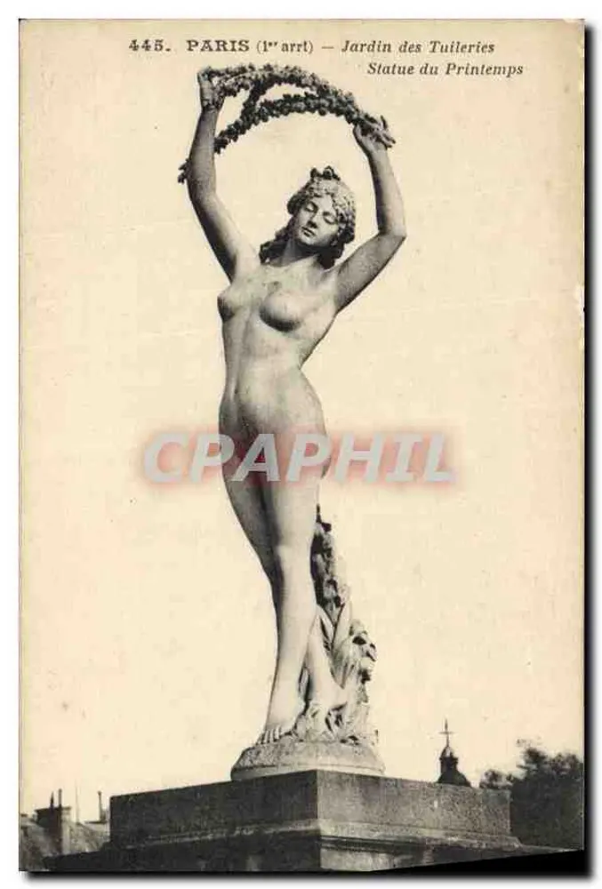 Paris (1. Arrondissement) — Jardin des Tuileries — Statue des Frühlings - Vorderseite